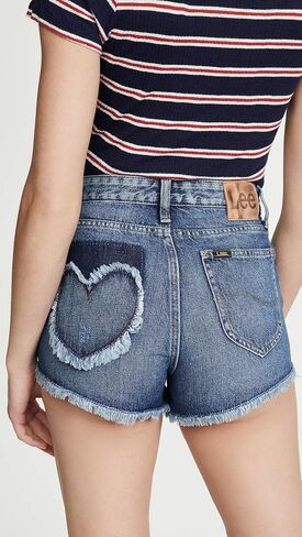 Lee Vintage Modern Womens Cutoff Shorts, True Blue, 28 in Saudi Arabia