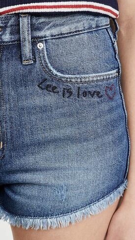Lee Vintage Modern Womens Cutoff Shorts, True Blue, 28 in Saudi Arabia