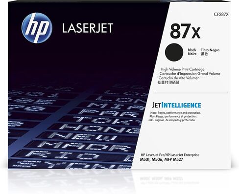 HP 87X Black High-Yield Toner Cartridge | Works LaserJet Enterprise M506 Series, MFP M527 Series, LaserJet Pro M501 Series | CF287X in Saudi Arabia