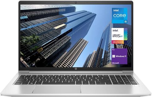 HP ProBook 450 G8 Business Laptop, 15.6" FHD IPS Display, Intel Core i5-1135G7 Quad-Core Processor, 16GB DDR4 RAM, 512GB PCIe SSD, Webcam, HDMI, Backlit Keyboard, RJ-45, Wi-Fi, Windows 11 Pro, Silver in Saudi Arabia