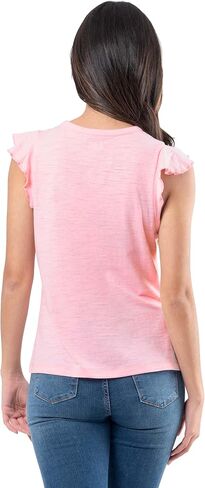 Lee Women's Ruffle Sleeve Crewneck Tank Top in Saudi Arabia