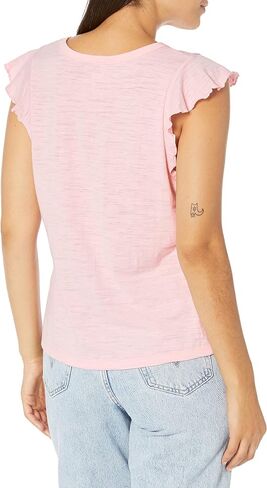 Lee Women's Ruffle Sleeve Crewneck Tank Top in Saudi Arabia