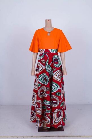 iooiooi Plus Size African Party Dresses for Women New Bazin Riche Style Clothes Graceful Lady Print Clothing in Kuwait
