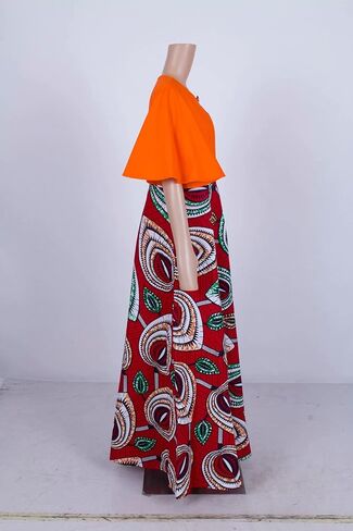 iooiooi Plus Size African Party Dresses for Women New Bazin Riche Style Clothes Graceful Lady Print Clothing in Kuwait