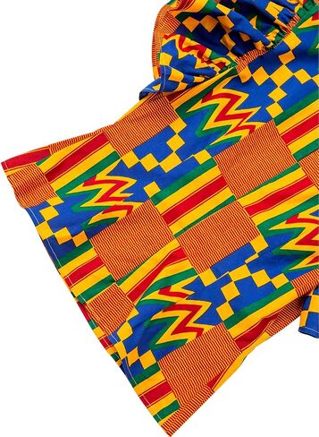 SHENBOLEN Women Kente Print Shirt African Tradition Top in Saudi Arabia