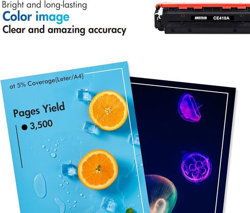 خرطوشة حبر 305A عبوة بديلة متوافقة مع HP 305A CE410A لحبر الطابعة HP pro 400 Color MFP M451dn M451nw M475dn M476nw M476dn M476dw أسود in Kuwait