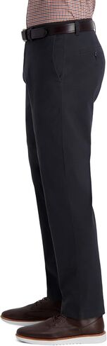 Haggar Men's Comfort Straight Fit Flat Front Flex Khaki & Chino Pants in Saudi Arabia