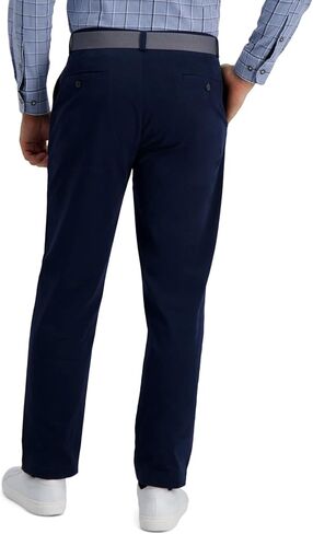 Haggar Men's Comfort Straight Fit Flat Front Flex Khaki & Chino Pants in Saudi Arabia
