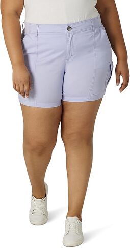 شورت نسائي من Lee بمقاس كبير ومرن ومتوسط ​​الارتفاع ومخيط للشحن in Kuwait