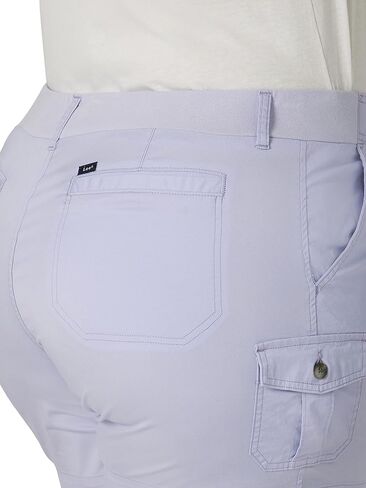 شورت نسائي من Lee بمقاس كبير ومرن ومتوسط ​​الارتفاع ومخيط للشحن in Kuwait