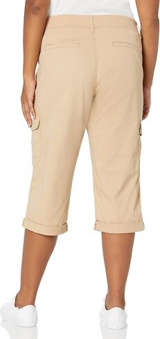 Lee womens Relaxed Fit Austyn Knit Waist Cargo Capris (Plus) jeans, Café, 16 Plus Medium in Saudi Arabia