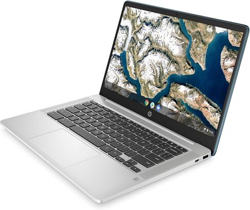 HP Chromebook Laptop 14" Diagonal HD IPS Touchscreen Display Intel Celeron N4500 4 GB Memory 64GB eMMC Stylus Pen Chrome OS Metallic Blue (Renewed) in Saudi Arabia