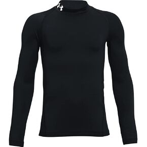 تي شيرت ColdGear Mock طويل الأكمام للأولاد من Under Armour