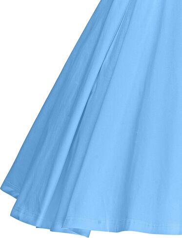 فستان كوكتيل من DressesTown للسيدات من الخمسينيات برقبة على شكل حرف V وقابل للتعديل على شكل فيونكة in Kuwait