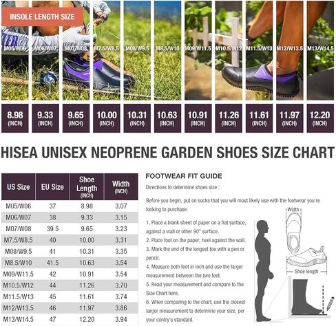 أحذية HISEA للجنسين مقاومة للماء للحديقة، أحذية مطر للكاحل للرجال، أحذية نسائية سهلة الارتداء، أحذية مطاطية من النيوبرين للتخييم، أحذية مطر خارجية للبستنة، والزراعة، والتخييم، وغسيل السيارات، والعناية بالعشب وأعمال الفناء in Kuwait