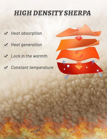 Gihuo Men's Warm Crewneck Sherpa Lined Fleece Sweatshirt Pullover Tops in Saudi Arabia