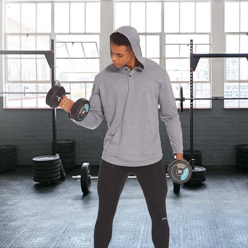COOFANDY Mens Fashion Athletic Hoodies Gym Workout Sweatshirt Long Sleeve Casual Hooded With Pocket in Saudi Arabia