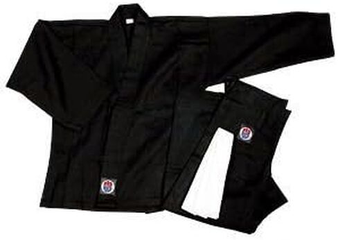 PROFORCE 6oz 100% Cotton Karate Gi/Uniform - Black - Size 0 in Saudi Arabia