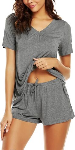طقم بيجامة شورت نسائي من Avidlove بأكمام قصيرة وملابس نوم Pjs S-XXL in Saudi Arabia