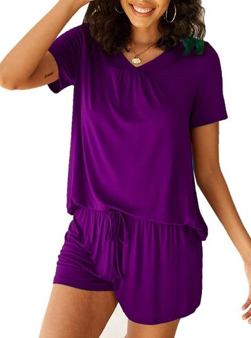 طقم بيجامة شورت نسائي من Avidlove بأكمام قصيرة وملابس نوم Pjs S-XXL in Saudi Arabia