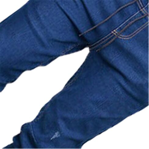 Andongnywell Mens Skinny Stretch Elasticated Waist Jeans Workout Slim fit Jogger Trousers Stretchy Denim Pants in Kuwait