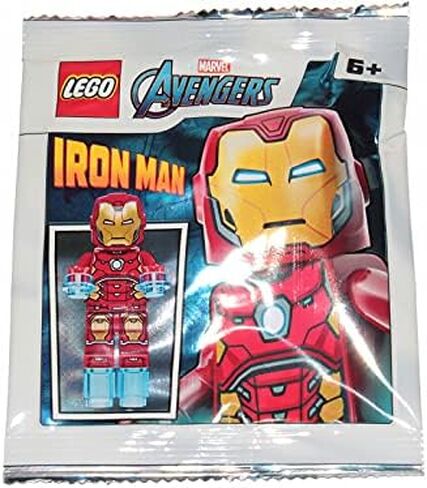 LEGO Superheroes: Iron Man Silver Hexagon on Chest and Power Blasts for Hands and Feet in Saudi Arabia