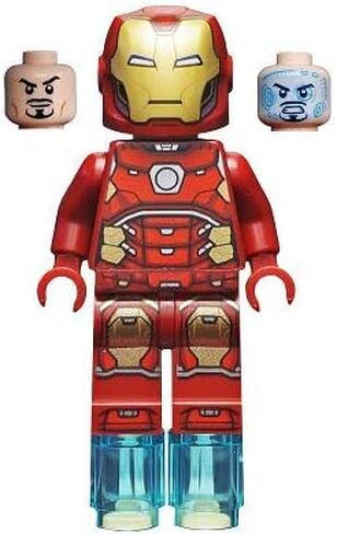 LEGO Superheroes: Iron Man Silver Hexagon on Chest and Power Blasts for Hands and Feet in Saudi Arabia