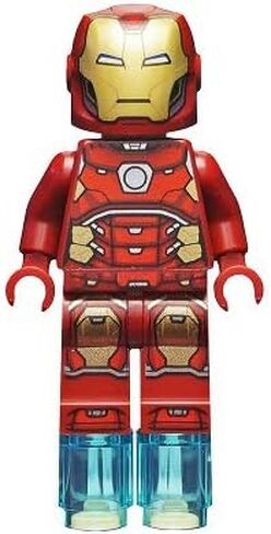 LEGO Superheroes: Iron Man Silver Hexagon on Chest and Power Blasts for Hands and Feet in Saudi Arabia