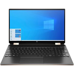 HP Spectre X360 15.6 Inch 4K UHD Touch-Screen 512GB SSD + 32GB Optane 1.8GHz i7 2-in-1 Laptop (16GB RAM, Quad-Core i7-10510U, GeForce MX330, Windows 10 Home) Nightfall Black 15-EB0043DX in Saudi Arabia