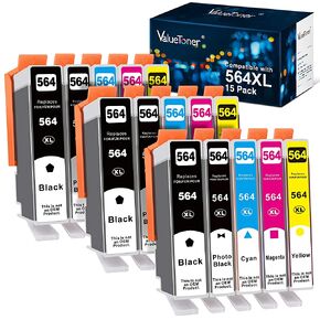15-Pack 564XL Ink Cartridges for HP Printers for HP 564 Ink Cartridges XL in Kuwait