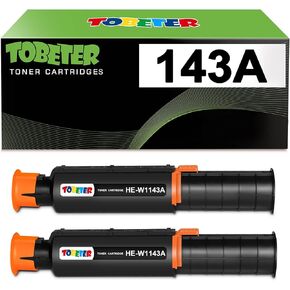خرطوشة حبر متوافقة مع ToBeter 143A بديلة لطابعة HP 143A W1143AD 143AD W1143A لطابعة HP Neverstop Laser 1001nw MFP 1201n 1202nw (2 أسود) in Kuwait