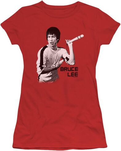 Trevco Bruce Lee Nunchucks Juniors' Sheer Fitted T Shirt in Saudi Arabia