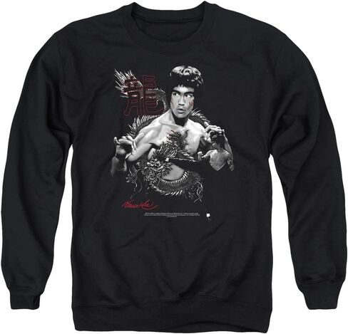 Bruce Lee The Dragon Unisex Adult Crewneck Sweatshirt for Men and Women in Kuwait