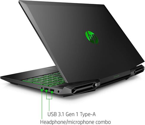 2021 HP Pavilion 15.6" FHD IPS Gaming Laptop, Intel Core i5-10300H Processor, 8GB RAM, 256GB SSD, NVIDIA GeForce GTX 1650, Backlit Keyboard, HDMI, Webcam, WiFi, Windows 10, Black, W/ IFT Accessories in Saudi Arabia