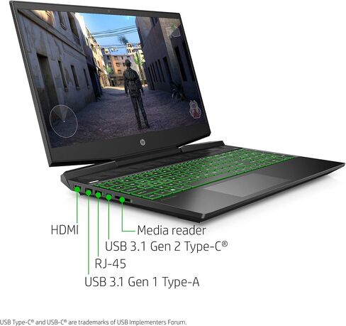 2021 HP Pavilion 15.6" FHD IPS Gaming Laptop, Intel Core i5-10300H Processor, 8GB RAM, 256GB SSD, NVIDIA GeForce GTX 1650, Backlit Keyboard, HDMI, Webcam, WiFi, Windows 10, Black, W/ IFT Accessories in Saudi Arabia
