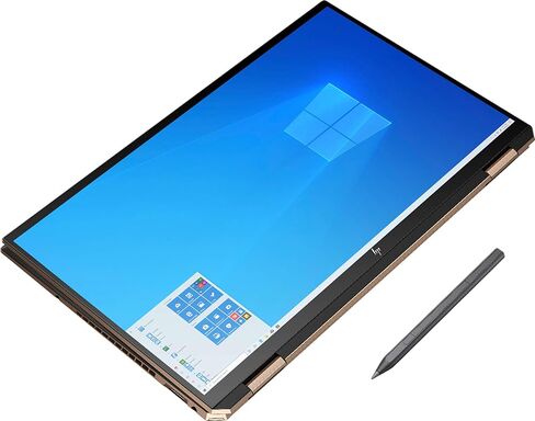 HP Spectre X360 15.6 Inch 4K UHD Touch-Screen 512GB SSD + 32GB Optane 1.8GHz i7 2-in-1 Laptop (16GB RAM, Quad-Core i7-10510U, GeForce MX330, Windows 10 Home) Nightfall Black 15-EB0043DX in Saudi Arabia