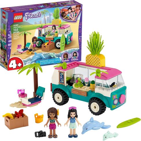 LEGO Friends Juice Truck Truck 41397 Building Kit; Kids Food Truck Featuring Friends Emma Mini-Doll Figure, New 2020 (103 Pieces) in Saudi Arabia