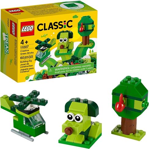 LEGO Classic Creative Green Bricks 11007 Starter Set Building Kit with Bricks and Pieces to Inspire Imaginative Play (60 Pieces) in Saudi Arabia
