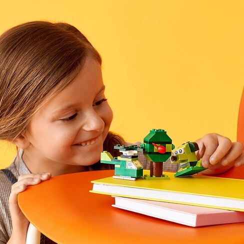 LEGO Classic Creative Green Bricks 11007 Starter Set Building Kit with Bricks and Pieces to Inspire Imaginative Play (60 Pieces) in Saudi Arabia