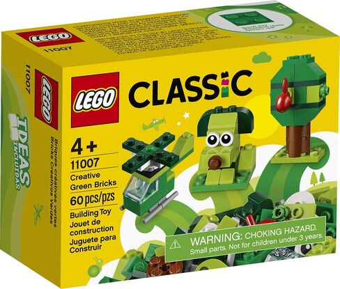 LEGO Classic Creative Green Bricks 11007 Starter Set Building Kit with Bricks and Pieces to Inspire Imaginative Play (60 Pieces) in Saudi Arabia