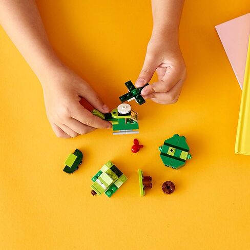 LEGO Classic Creative Green Bricks 11007 Starter Set Building Kit with Bricks and Pieces to Inspire Imaginative Play (60 Pieces) in Saudi Arabia