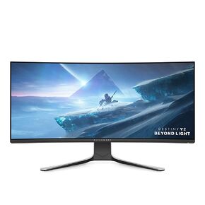 شاشة ألعاب منحنية فائقة الاتساع من Alienware - شاشة WQHD مقاس 38 بوصة، معدل تحديث 144 هرتز، وقت استجابة 1 مللي ثانية، انحناء 2300R، NVIDIA G-SYNC Ultimate، IPS، شاشة VESA HDR 600، USB، أبيض - AW3821DW in Kuwait