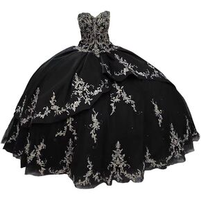 Floral Applique Pearls Quinceanera Dresses Charro Mexcian Style Ball Gown Sweet 15 Girls 2023 in Saudi Arabia