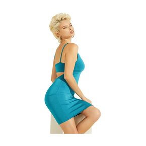 GUESS Women's Sleeveless Jen Cut-Out Back Mini Dress