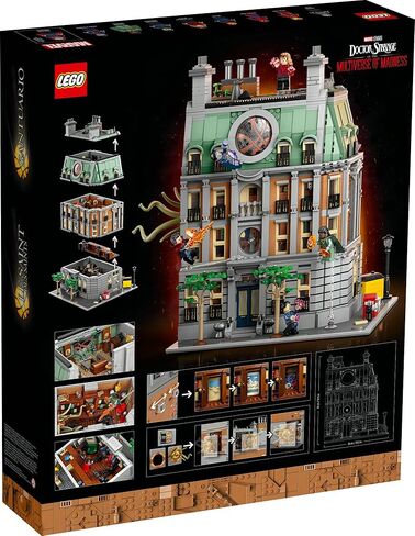 LEGO Marvel Sanctum Sanctorum 76218, 3-Story Modular Building Set, Avengers Movie Collectible, 9 Minifigures Including Doctor Strange, Wong, Spider-Man, Iron Man and The Scarlet Witch in Saudi Arabia