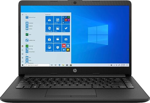 HP Premium 14-Inch 1TB HDD 2.6GHz Ryzen 3 Non Touch Laptop (8GB RAM, AMD Radeon Graphics, HD Audio, Webcam, USB-C, HDMI, Windows 10 Home S) Jet Black, 14-dk1031dx in Saudi Arabia