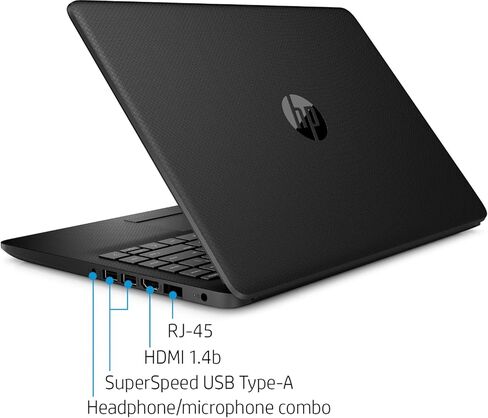 HP Premium 14-Inch 1TB HDD 2.6GHz Ryzen 3 Non Touch Laptop (8GB RAM, AMD Radeon Graphics, HD Audio, Webcam, USB-C, HDMI, Windows 10 Home S) Jet Black, 14-dk1031dx in Saudi Arabia