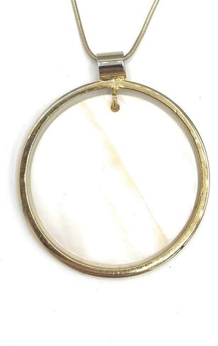 Cookie Lee Mother of Pearl Pendant Necklace (B13) 13305 in Saudi Arabia