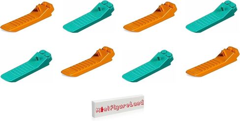 LEGO Classic 630 Building Accessory - Brick and Axel Separator Tool 8 Pack Mixed Color Set (4 Orange and 4 Dark Turquoise) in Saudi Arabia
