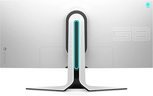 شاشة ألعاب منحنية فائقة الاتساع من Alienware - شاشة WQHD مقاس 38 بوصة، معدل تحديث 144 هرتز، وقت استجابة 1 مللي ثانية، انحناء 2300R، NVIDIA G-SYNC Ultimate، IPS، شاشة VESA HDR 600، USB، أبيض - AW3821DW in Kuwait